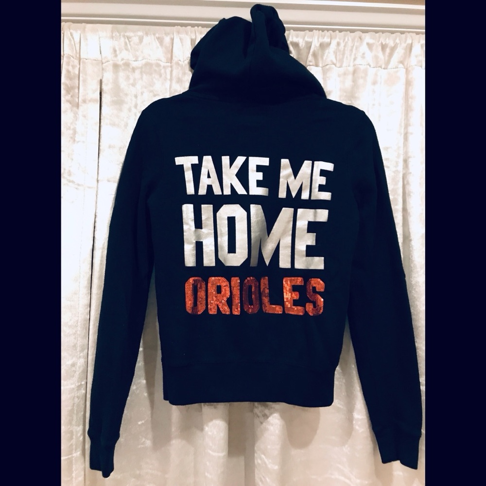 VS PINK Baltimore Orioles zip up hoodie